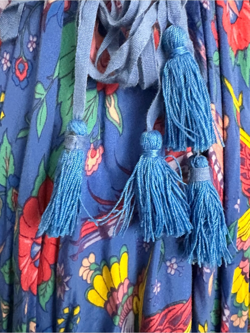 Spell Lovebird Half Moon Maxi Skirt in Deep Sky - Picture 9 of 13